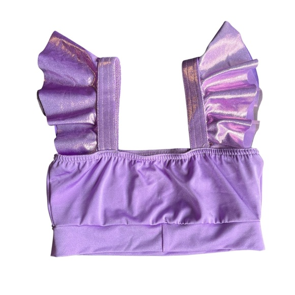 Kellé Costume On The Rise custom purple crop top and navy overalls Size teen/LC - Picture 9 of 11